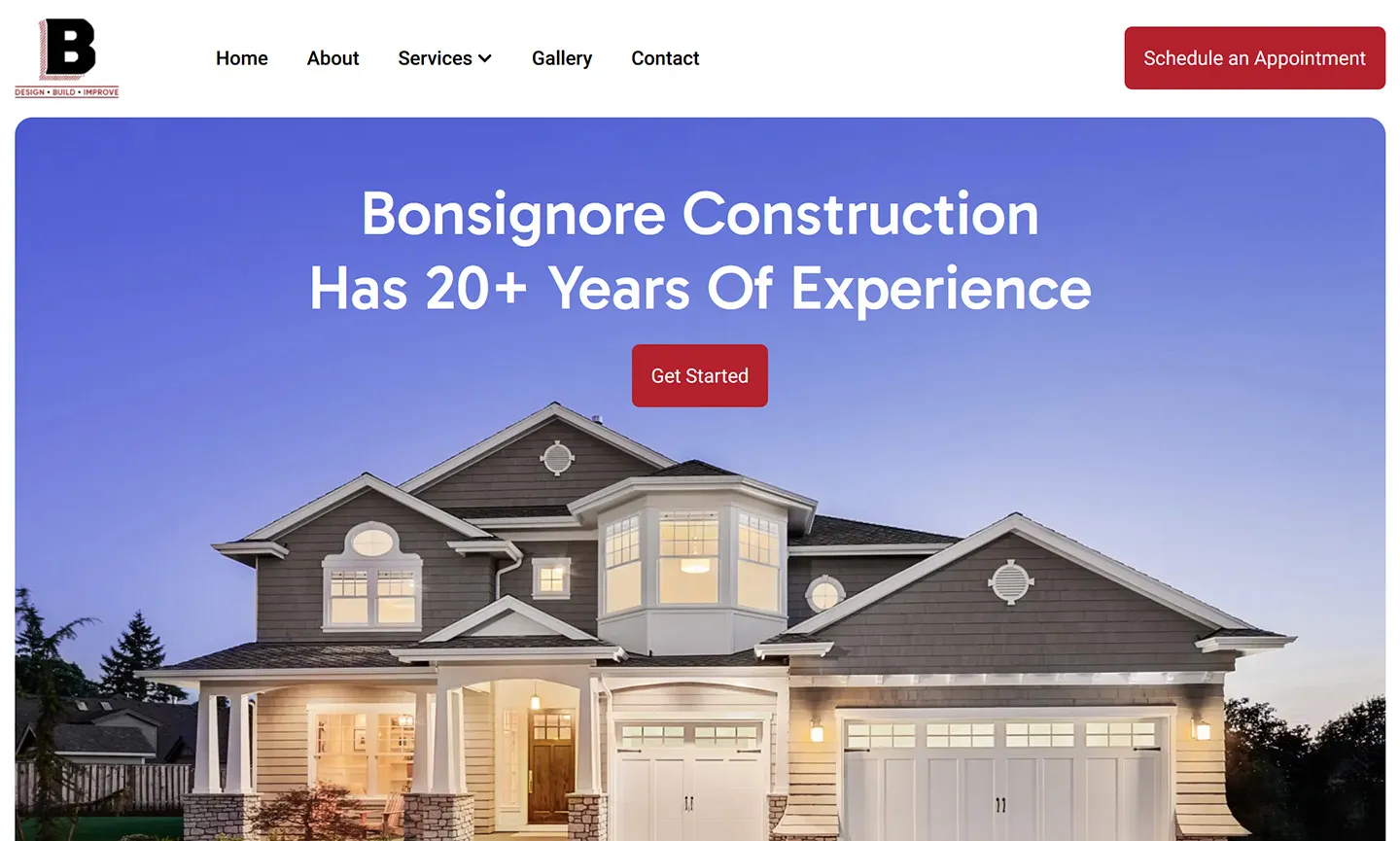 Bonsignore Construction project screenshot
