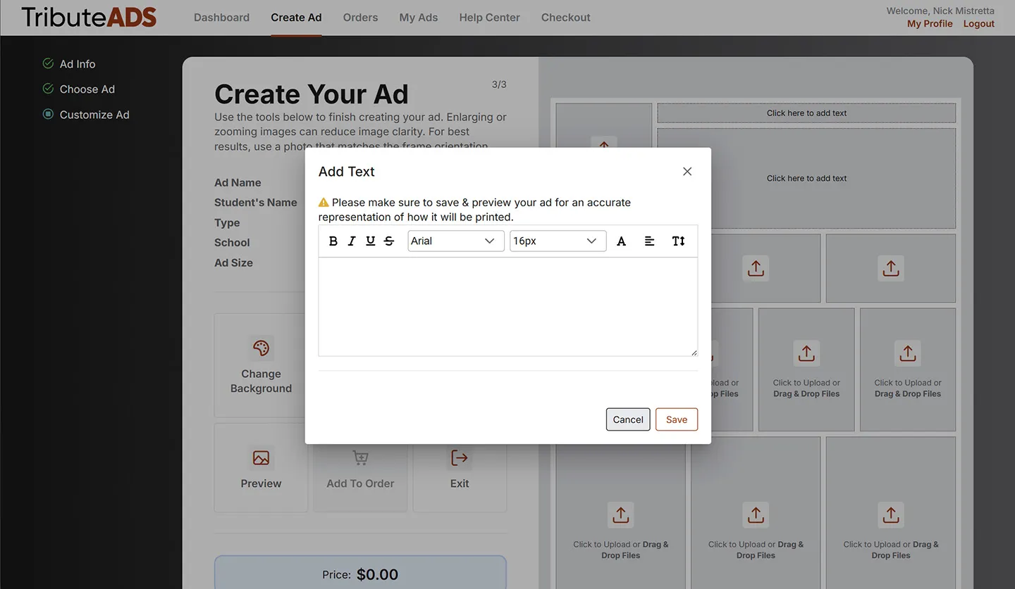 Tribute Ads screenshot 5