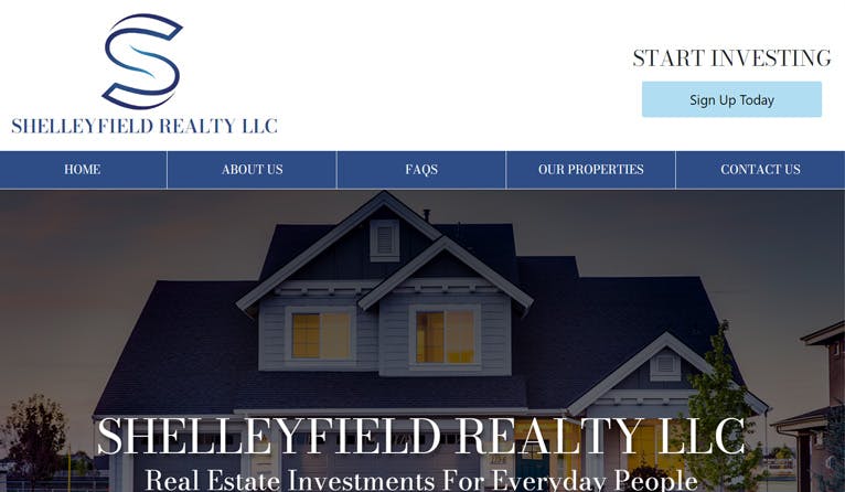Shelleyfield Realty | VRTX Digital Website Portfolio